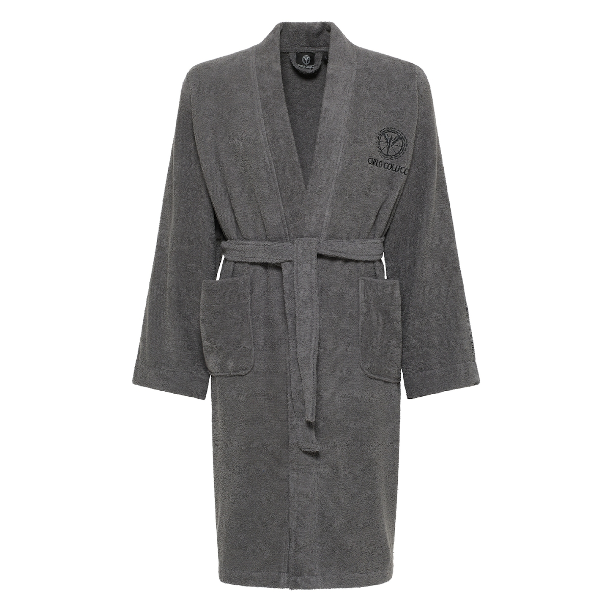 Carlo Colucci Bademantel Vito Herren - XL - Anthrazit Image