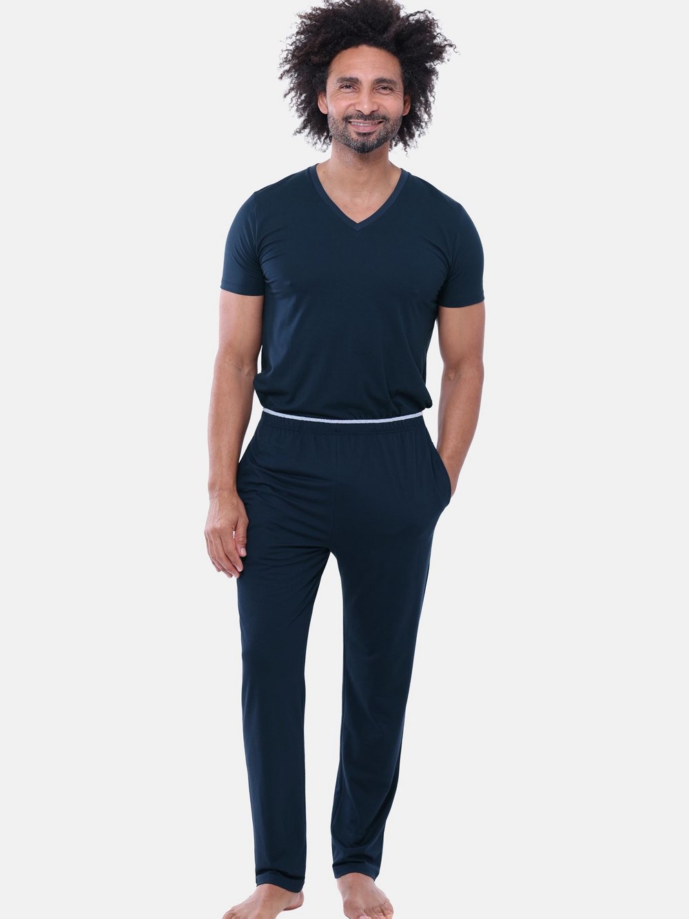 Mey Schlafanzug Herren marine, M Image
