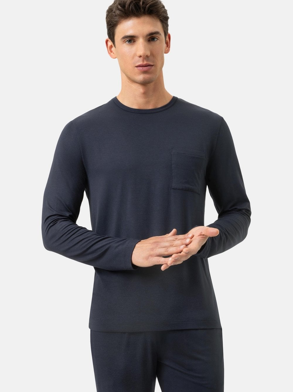 Mey Schlafanzug Oberteil Herren denim, M Image