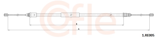 COFLE Seilzug, Feststellbremse für RENAULT 8200676002 92.1.RE005 Image