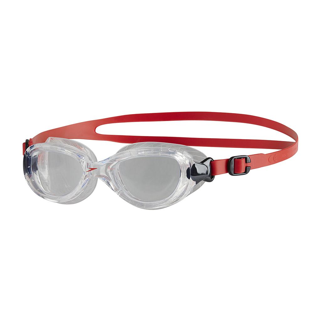 Speedo - Futura Classic Schwimmbrille für Kinder (Rot/Transparent) Image
