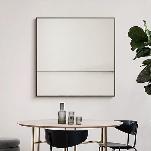 Abstrakte, militaristische Wandkunst mit weißen und schwarzen Linien, geometrischen Landschaftsmotiven und abstrakten Formen, Illustration moderner Kunst, dekorativ für Wohnzimmer, Schlafzimmer oder Image