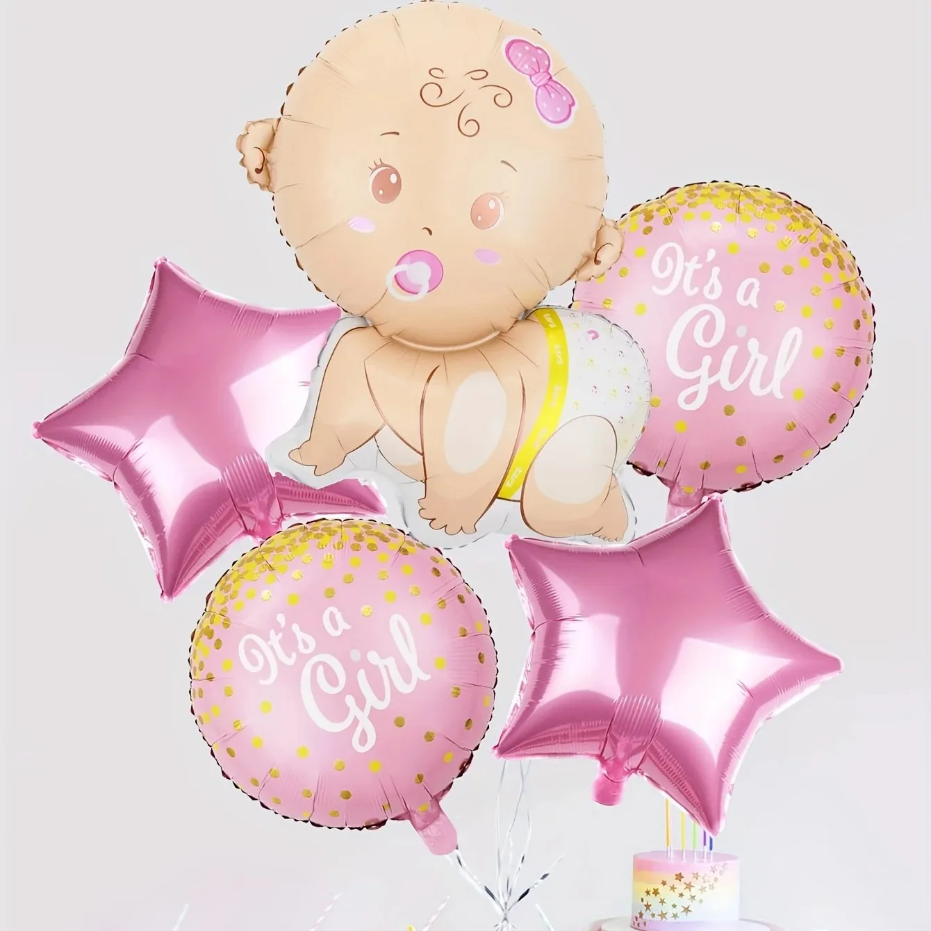 5 stücke Baby Dusche Luftballons Dekoration Krabbeln Baby Junge und Mädchen Geschlecht Offenbaren Dekoration Ballon partei Liefert Image