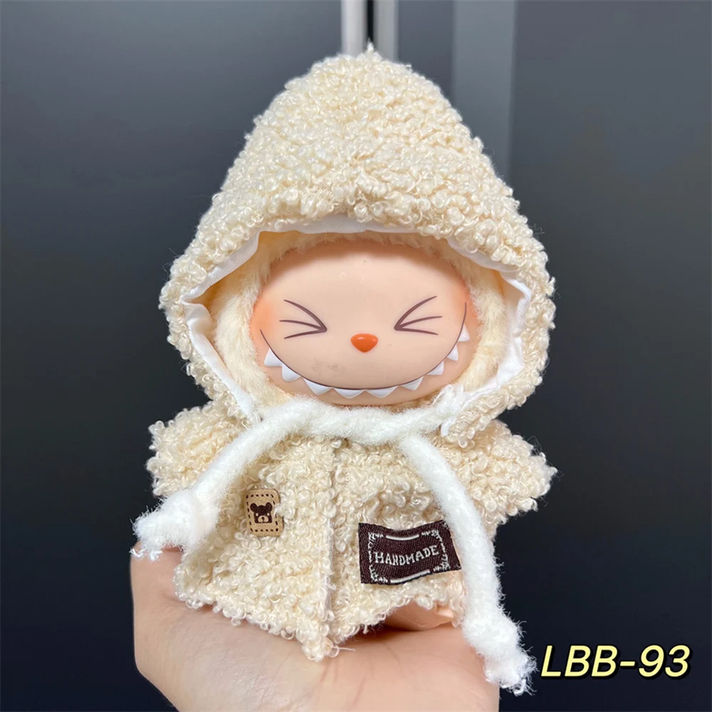 17 cm großes Labubu-Puppenkostüm-Set mit verschiedenen Kleidungsstilen und Accessoires Image