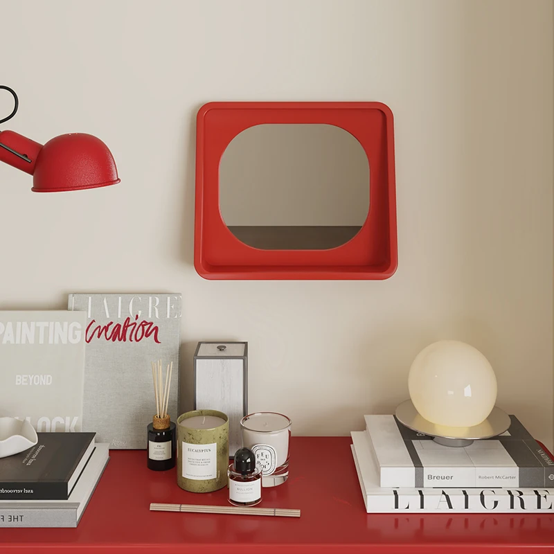 Dopamin Farbe Make-Up Spiegel Schlafzimmer Desktop Desktop Spiegel Wand Hängen Haushalt Schönheit Dressing Spiegel