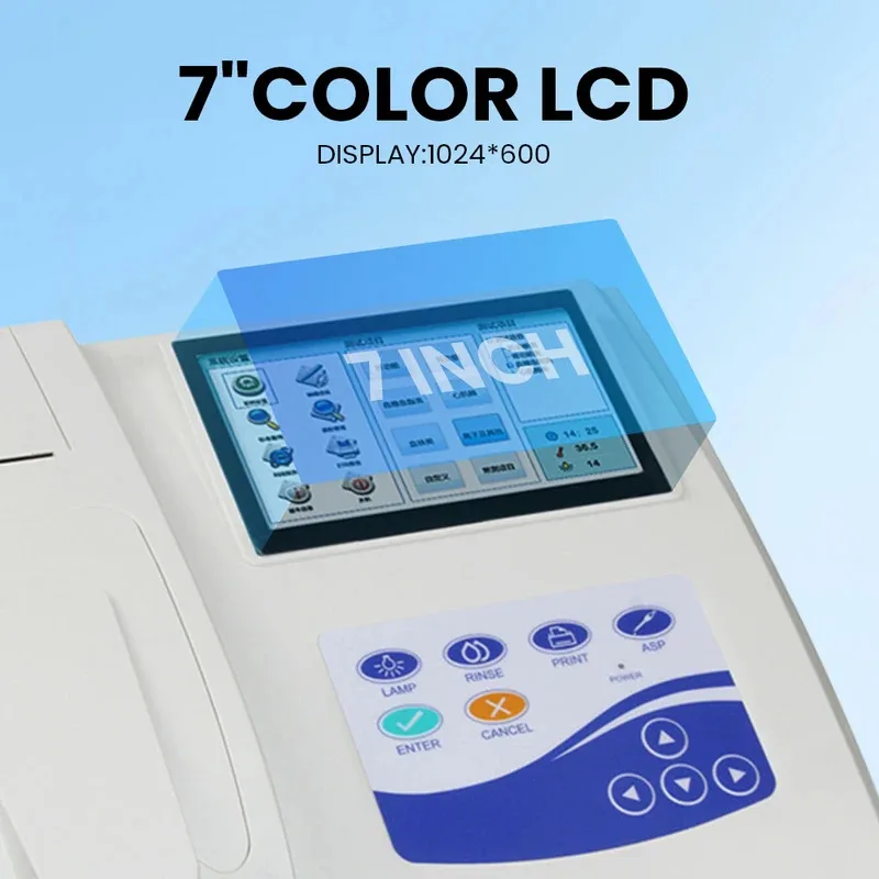 2025 CONTEC Touchscreen BC300 Halbautomatischer Biochemie-Analysator, offenes Reagenz, Blutzucker, Blutfette, 3 Modi Image