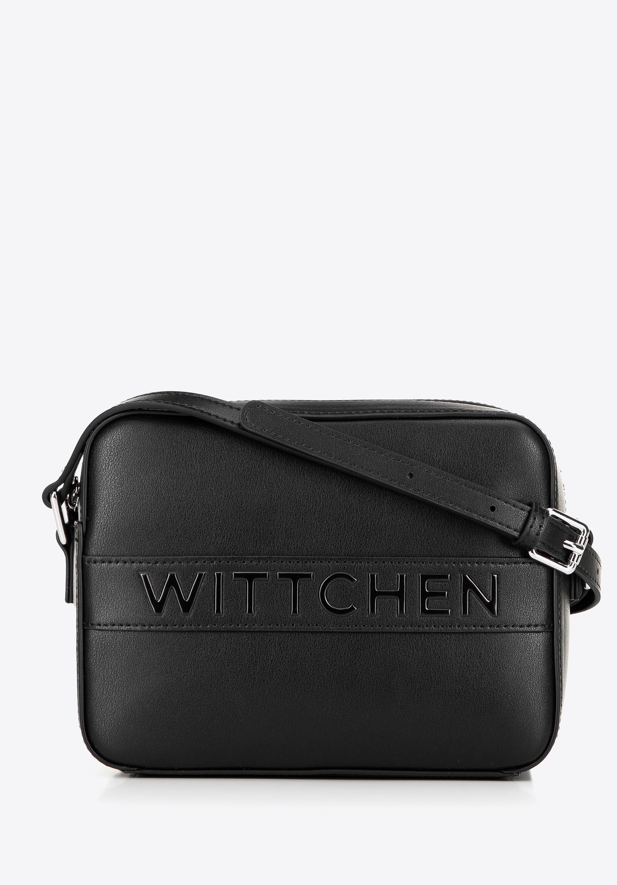 Wittchen Damen-Umhängetasche aus Leder, Box Schwarz, Naturleder Image