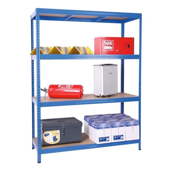 SZ Metall Weitspannregal 160x150x80 cm blau, 150x160x80 cm Image