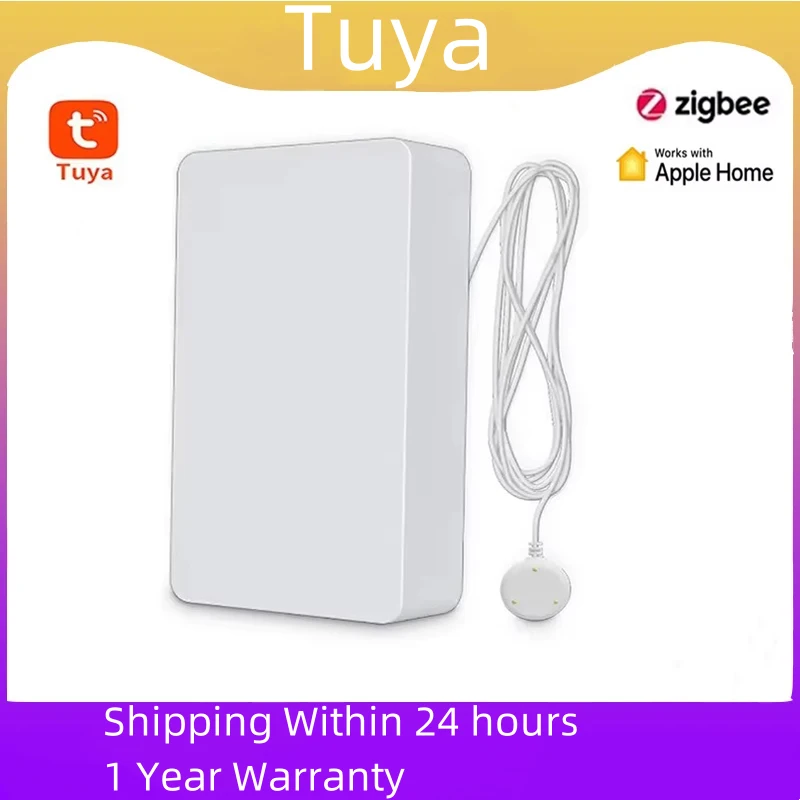 Tuya Wasser Leckage Sensor Smart Home Wifi Hohe Empfindlichkeit Zigbee Detektor App Control Sicherheit Alarm System Für Apple Homekit Image