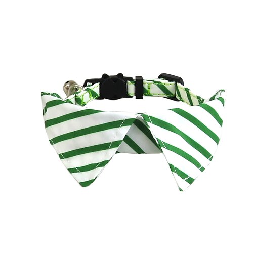 Collare per cani per il giorno di San Patrizio con papillon rimovibile e carino, collari per animali domestici regolabili di grandi dimensioni