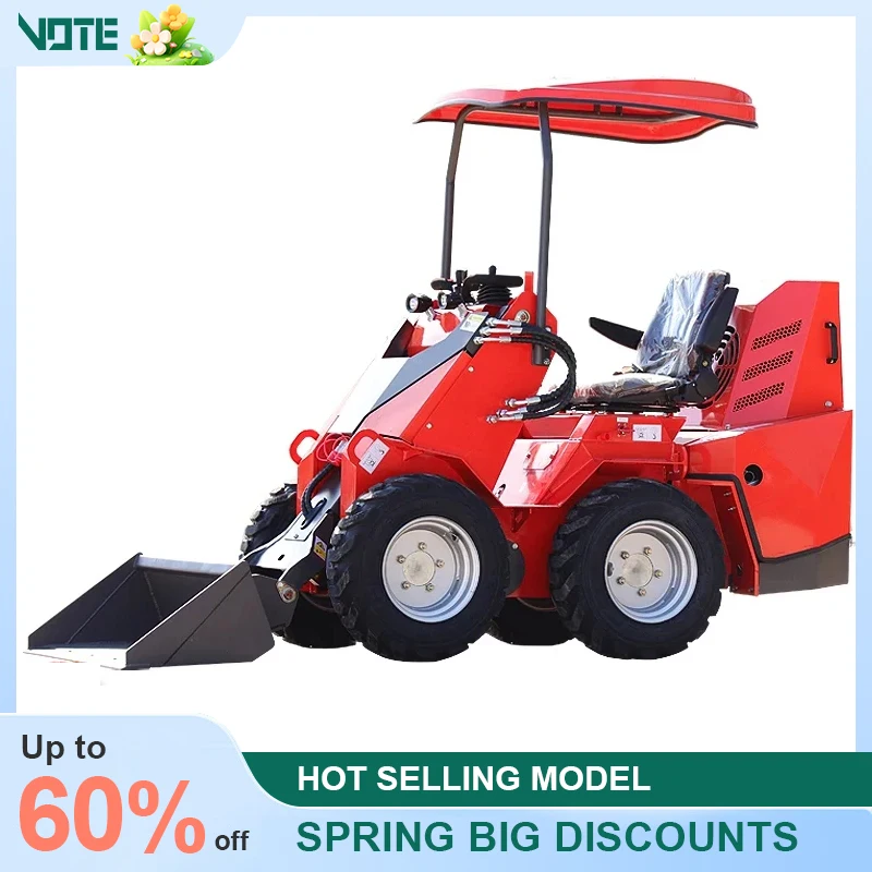 Euro 5 Kleiner 4WD Kompaktlader, Landwirtschafts- und Ranch-Schneeschieber & Bulldozer, Multifunktionaler Hydrauliklader Image