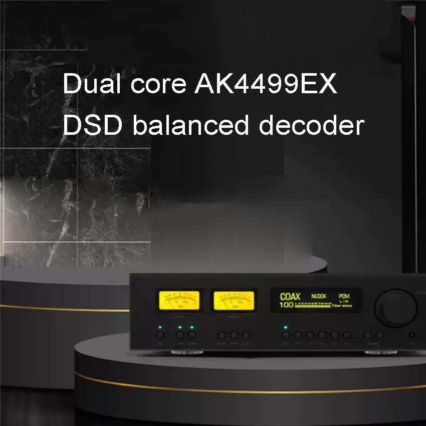 Dual Core AK4499EX Fever DSD Balanced Decoder DAC Bluetooth VU Header AC220V/110V Unterstützt Bluetooth 5.1 LDAC Image