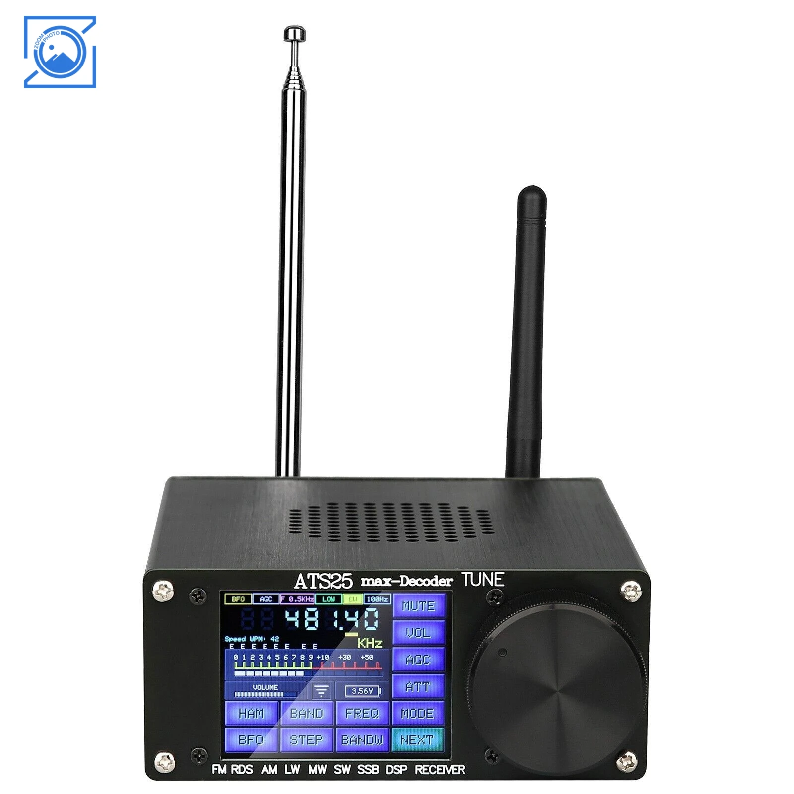 HamGeek ATS25 Max-Decoder Vollband-Radioempfänger Si4732 DSP FM LW SW mit Aktivierungscode Image