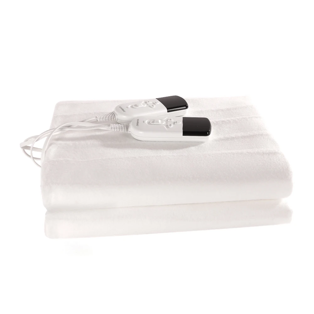 RUIANBAO Heizdecke, Heizdecke, Timer, beheiztes Pad, Königin, 160 x 140 cm, 220 V, Dual-Control-Thermomatratze, beheizter Bettwärmer Image