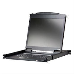 ATEN CL3000N KVM-Konsole, 48cm LCD, VGA, PS/2-USB, USB Port, UK-Layout Image