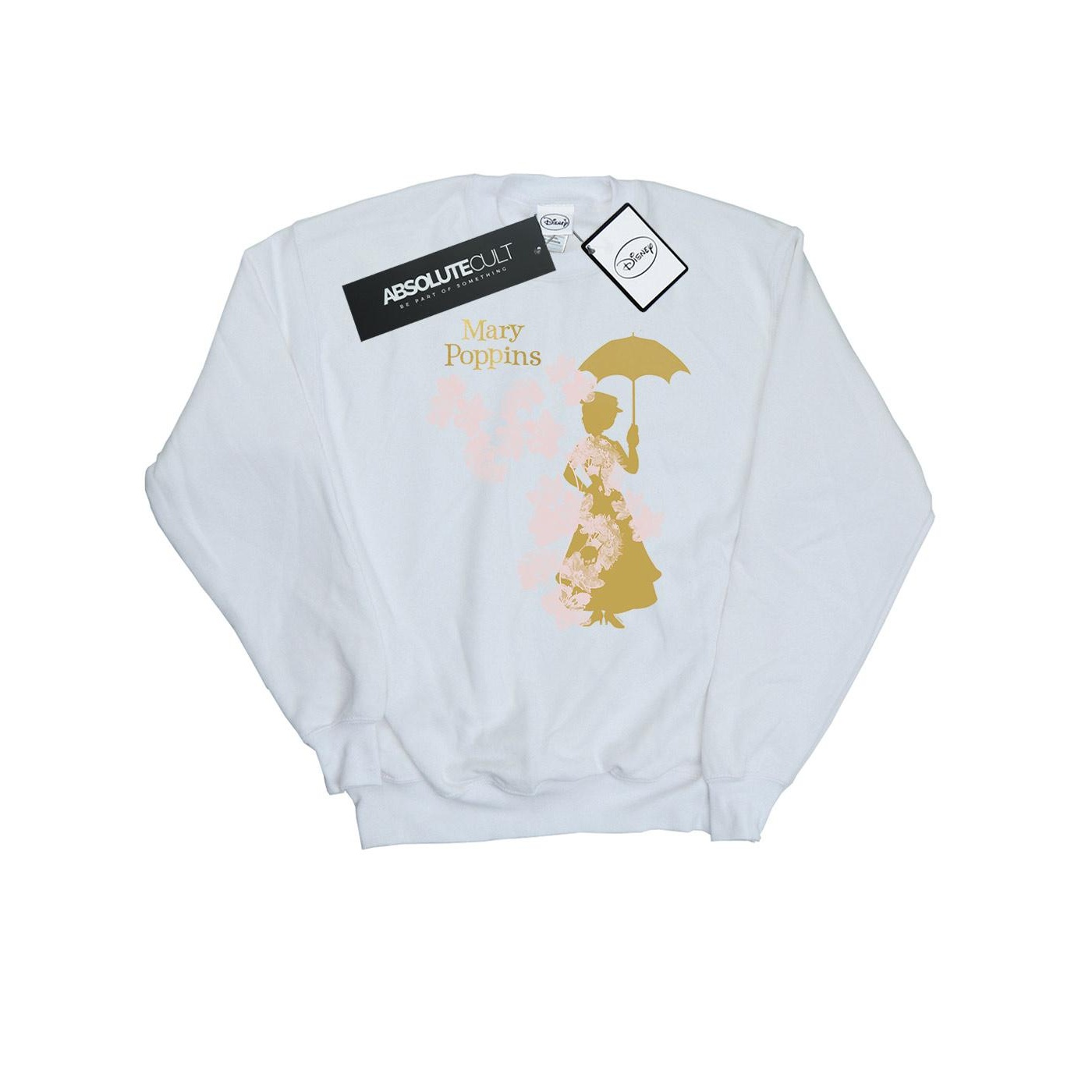 Disney - "Mary Poppins Floral Silhouette" Sweatshirt für Mädchen (Weiß) Image