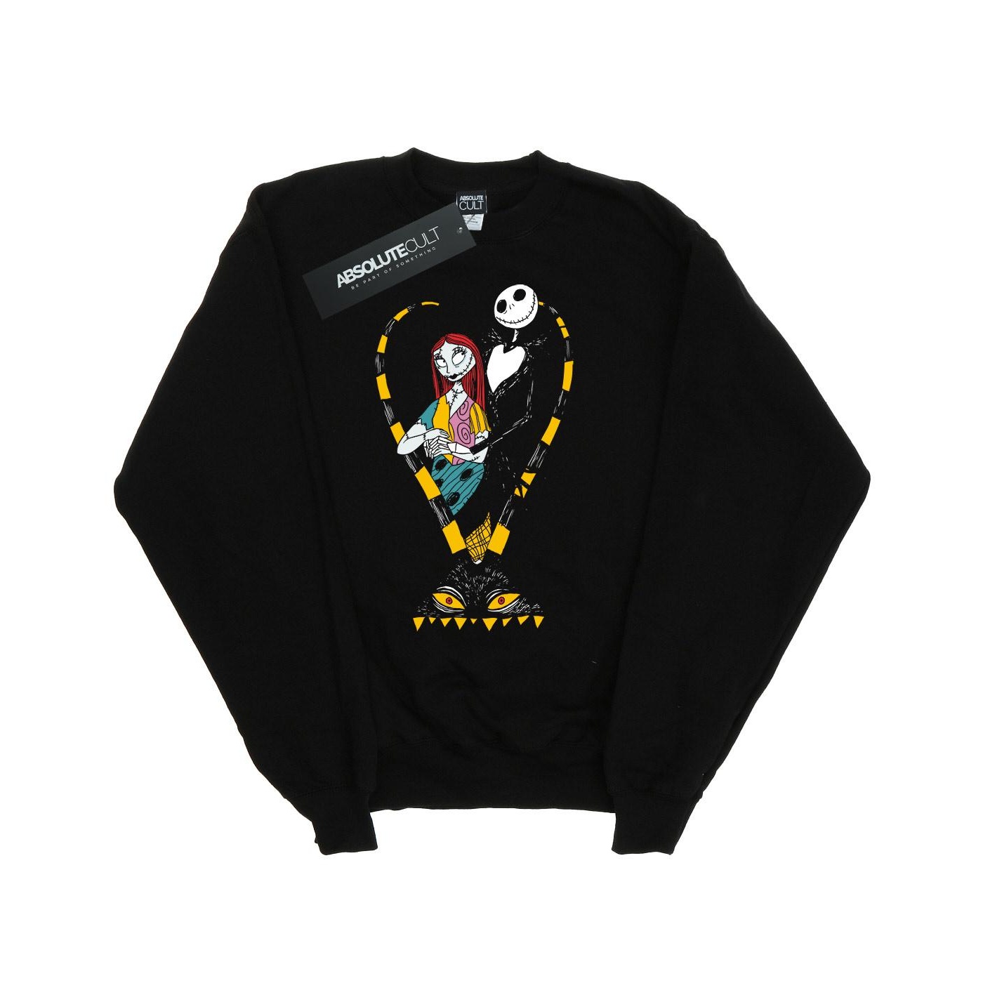Disney - "Nightmare Before Christmas Jack And Sally Love" Sweatshirt für Jungen (Schwarz) Image