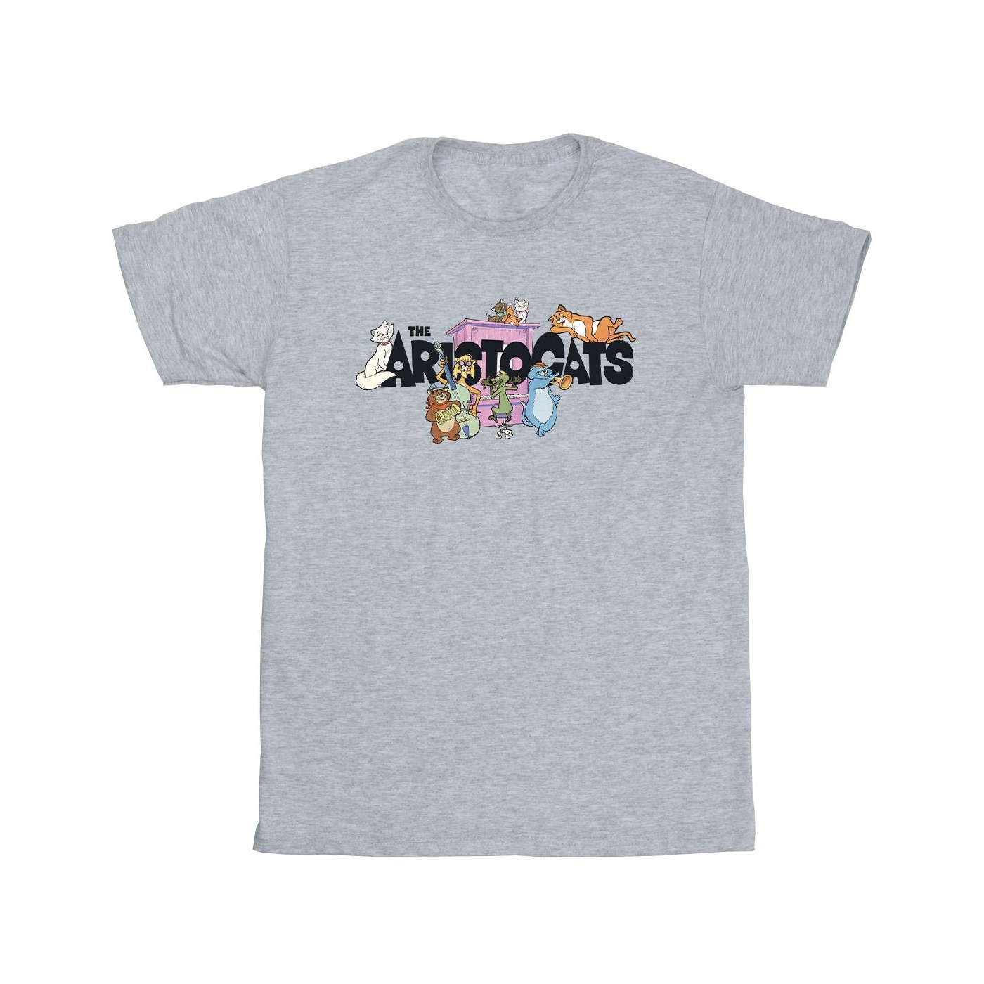 Disney - "Aristocats Logo" T-Shirt für Mädchen (Grau) Image
