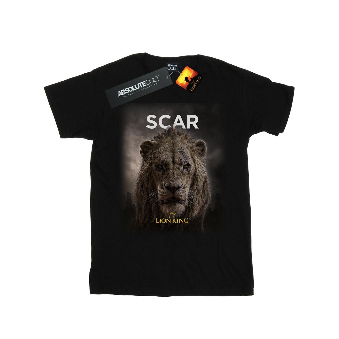 Disney - "The Lion King Movie Scar Poster" T-Shirt für Mädchen (Schwarz) Image