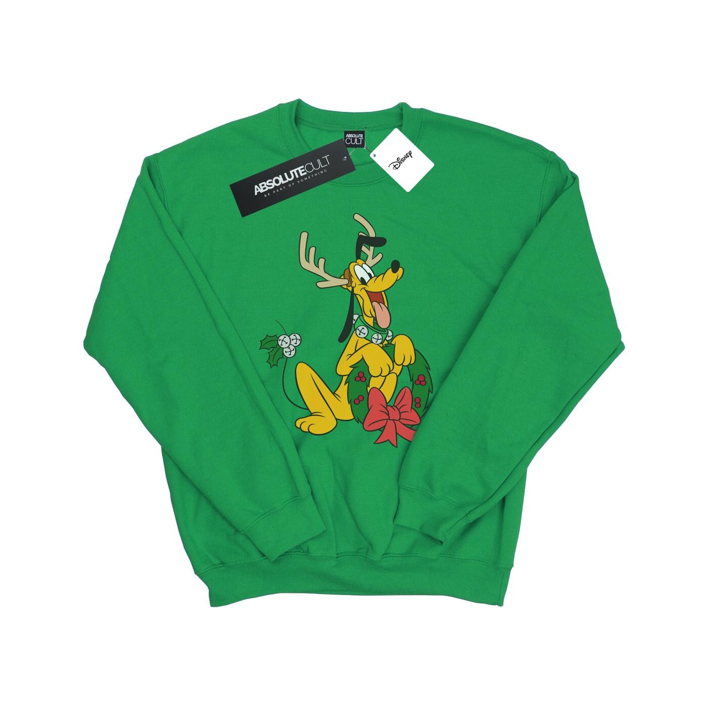 Disney - "Pluto Christmas Reindeer" Sweatshirt für Herren (Irisch-Grün) Image