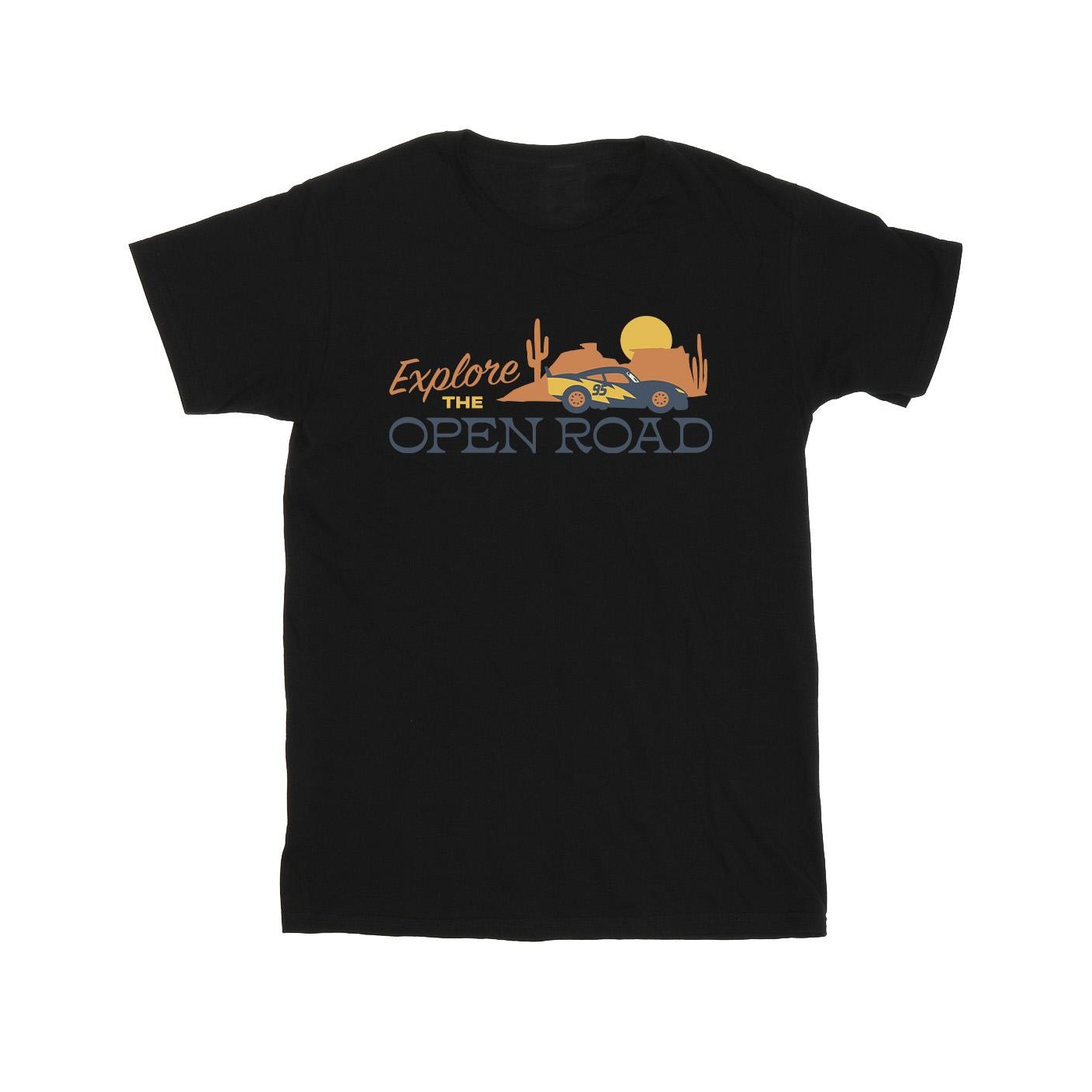 Disney - "Cars Explore The Open Road" T-Shirt für Herren (Schwarz) Image
