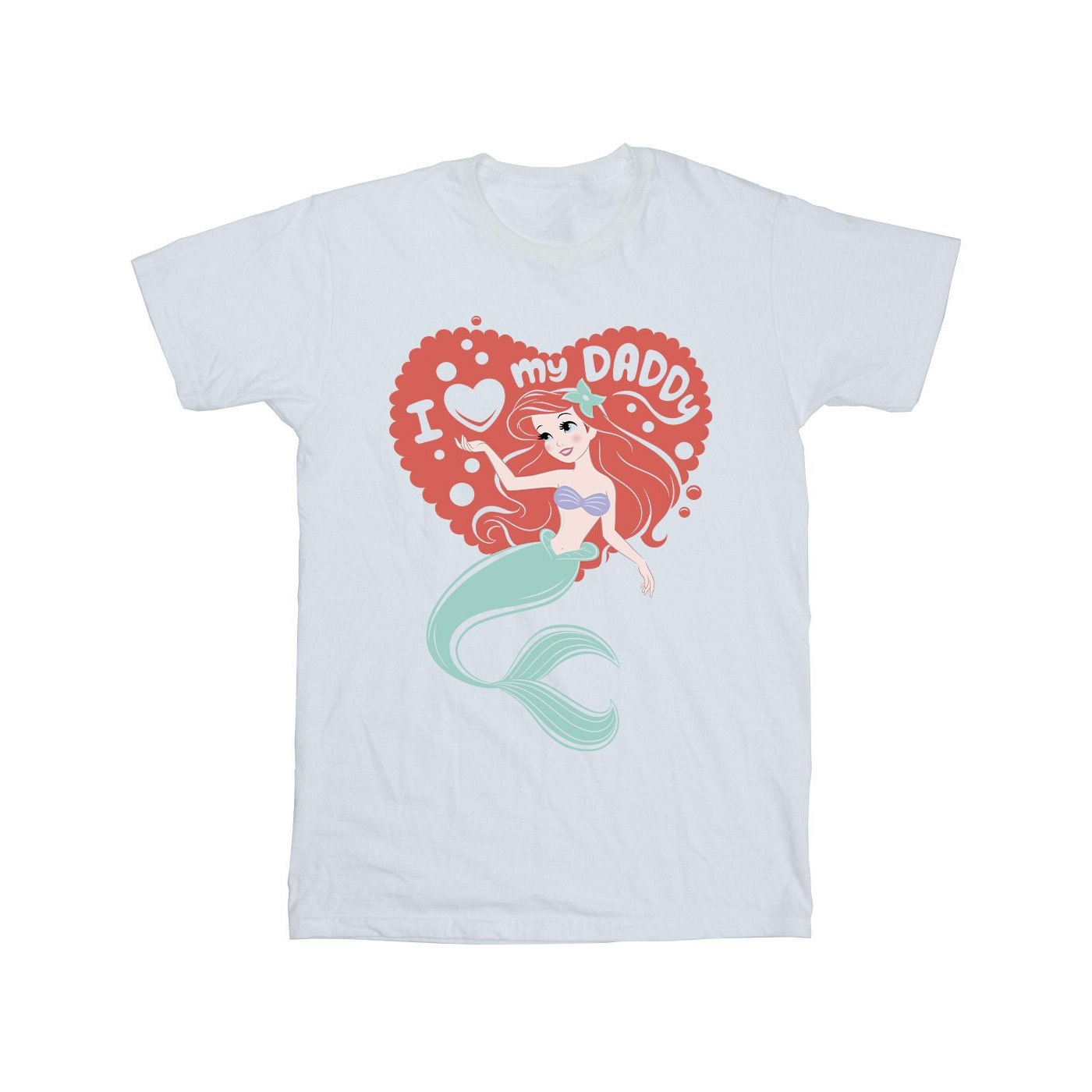 Disney - "The Little Mermaid Love Daddy" T-Shirt für Mädchen (Weiß) Image
