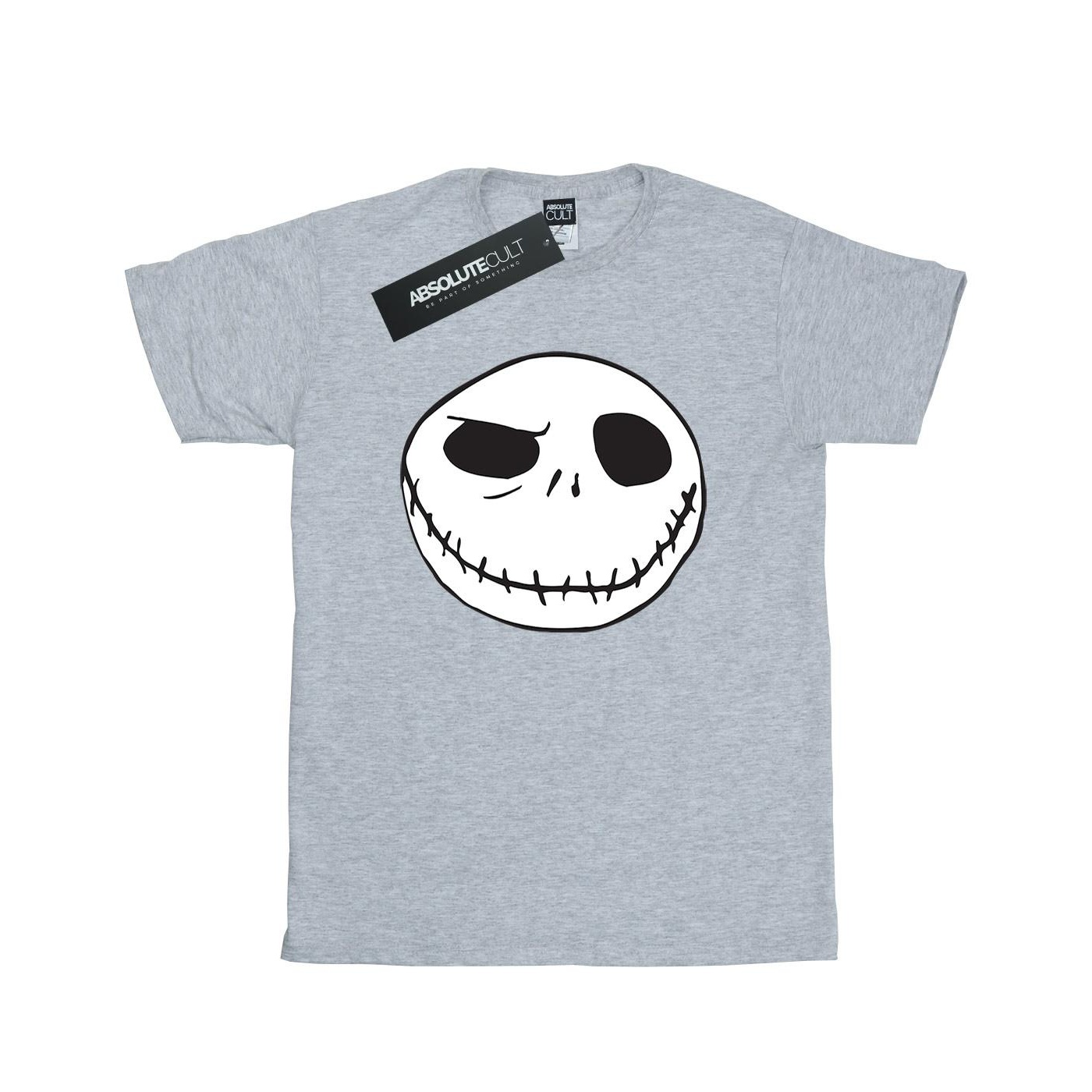 Disney - "Nightmare Before Christmas Jack's Big Face" T-Shirt für Jungen (Grau) Image
