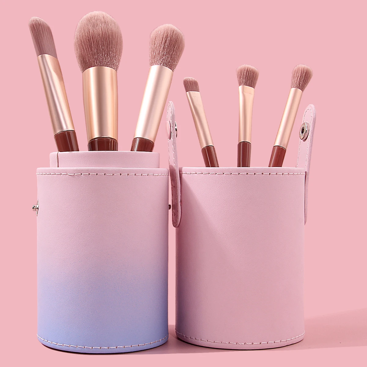 1pc Farbverlauf Make-Up Pinsel Lagerung Eimer Desktop Finishing Werkzeug Staubdicht und Abdeckung Make-Up Pinsel Lagerung Werkzeug Image