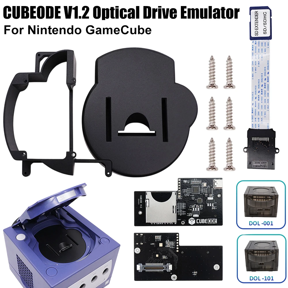 CUBEODE V1.2 NGC Loder Optisches Laufwerk Emulator Ersetzen Für Nintendo GameCube Spielkonsole Schweizer SD2SP2 Reader Gaming Zubehör Image