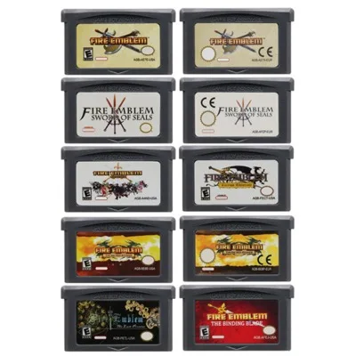 Fire Emblem Series GBA Game Cartridge 32 Bit Video Game Console Card Sword of Seals Binding Blade The Sacred Stones for GBA/NDS