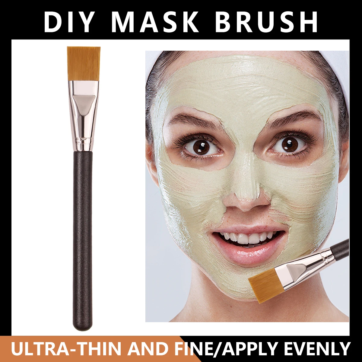 1 stücke flache Augenbrauen bürste ultra dünne Augenbrauen Make-up Pinsel flache Eyeliner Pinsel dünne Eyeliner Brauen kontur Schönheits pinsel Werkzeug Image