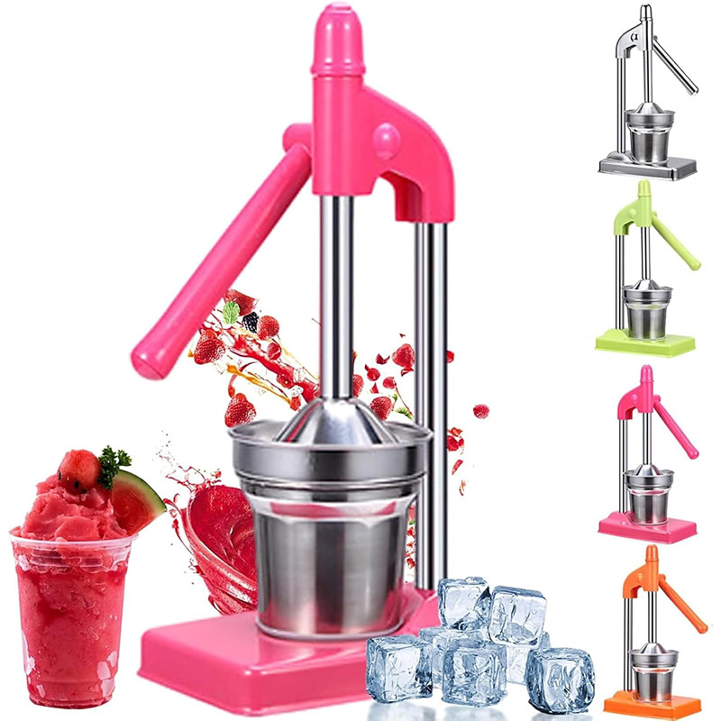 Cast Iron Juicer Hand Press, Manual Juicer Stainless Steel Lemon Squeezer, Heavy Duty Countertop Lime Citrus Crush Machine for Fresh Lemonade Orange Juice, Easy to Clean, Home and Kitchen