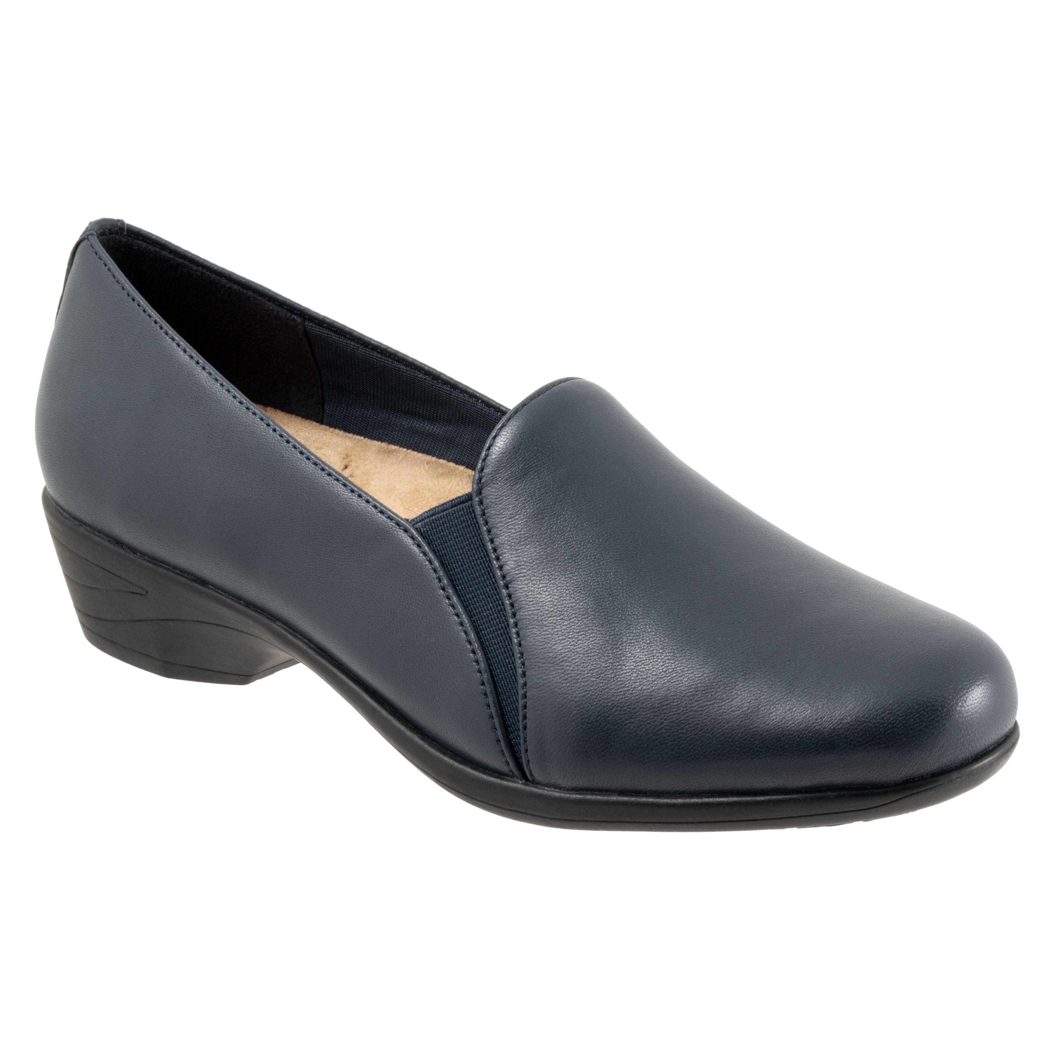 Women's Reagan Flat by Trotters in Navy (Size 6 M)