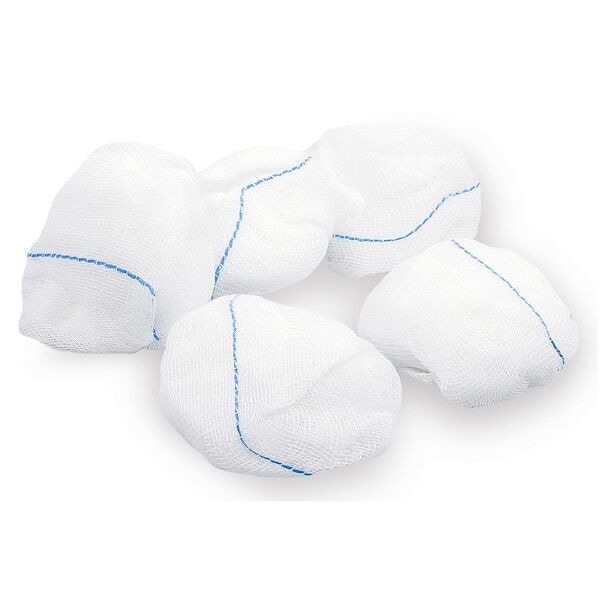 Meditrade Mulltupfer mit Röntgenkontrastfaden »1186« eigroß 30 x 10 Stück Image