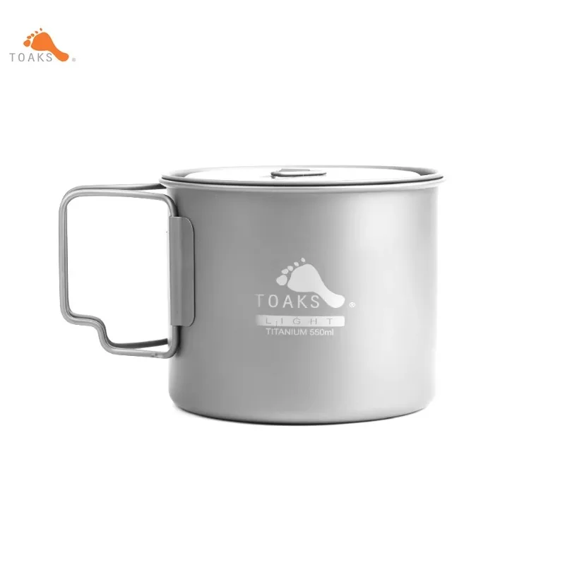 NEUE TOAKS Titan 550 ml Topf Ultraleicht Tasse Zwei Version Outdoor Camping Becher mit Deckel Image