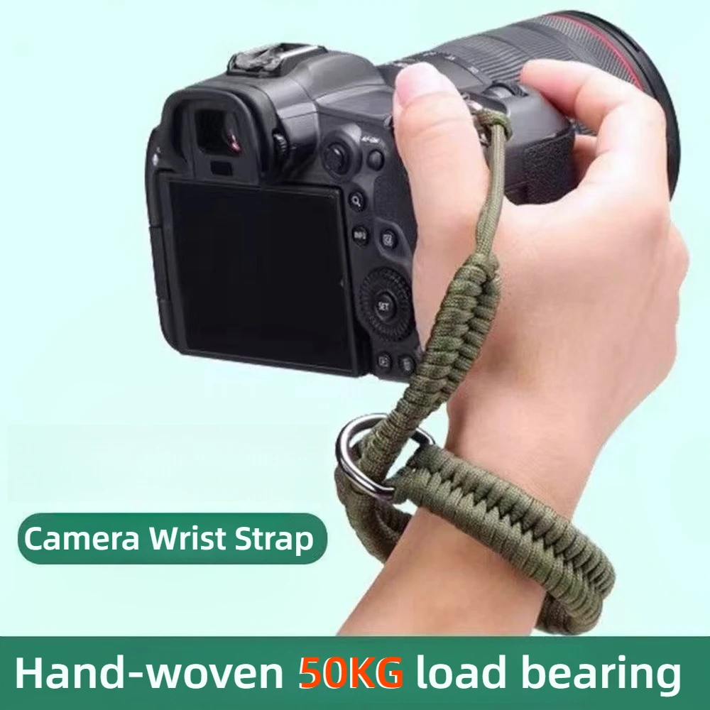 50 kg Kamera gewebte Handschlaufe Handseil für Canon R8 R10 Sony A7C2 Nikon Z7 Z6 Fuji XT5 XS20 XT50 XT30 II Pentax SLR Zubehör Image