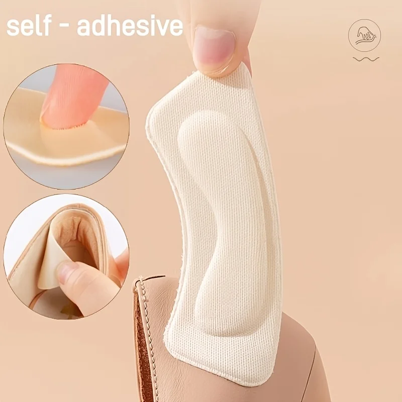 6 Stück/3 Paar verdickte dämpfende Einlegesohlen, rutschfest, stoßdämpfender Schaumstoff für High Heels, Stiefel, formelle Schuhe, bequem, langlebig Image