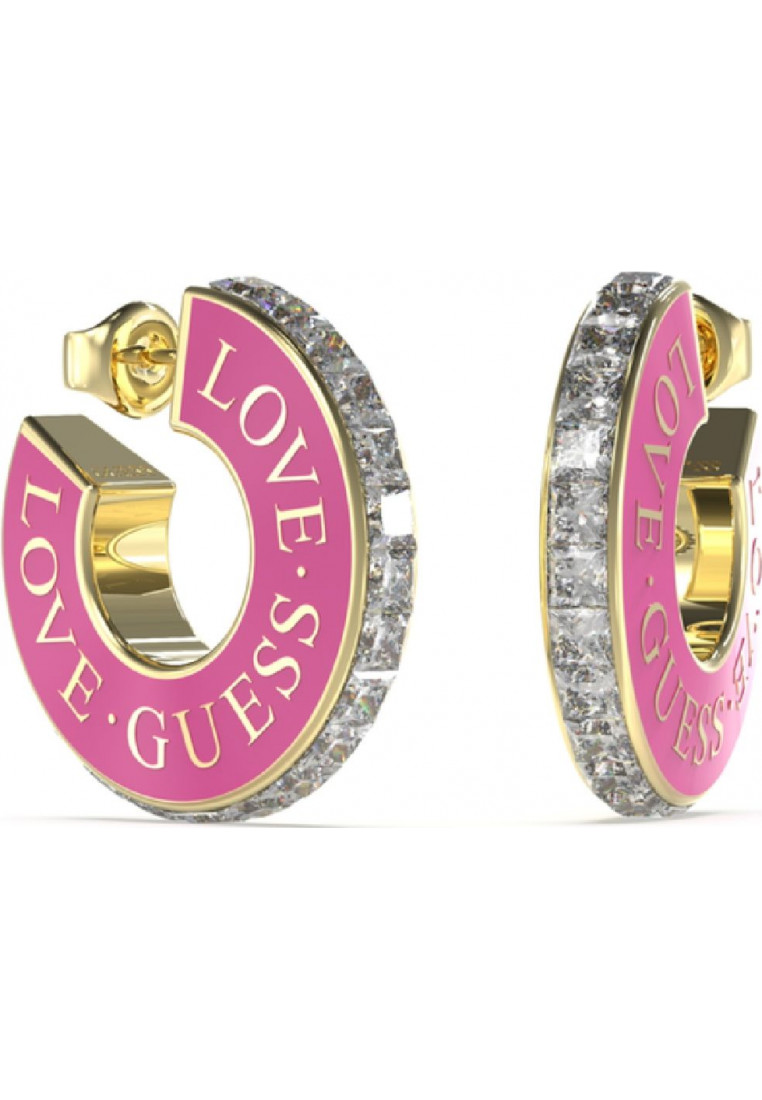 Guess Womens JUBE04083JWYGFCT-U Ladies Earrings - Gold Stainless Steel - One Size | Guess Sale | Discount Designer Brands