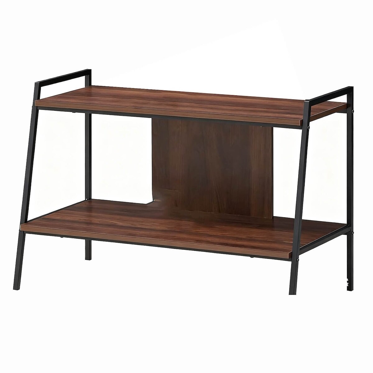 COSTWAY TV-Schrank, 2-stufiges TV-Regal, TV-Ständer für Fernseher bis zu 32 Zoll, TV-Unterhaltungszentrum für das Wohnzimmer