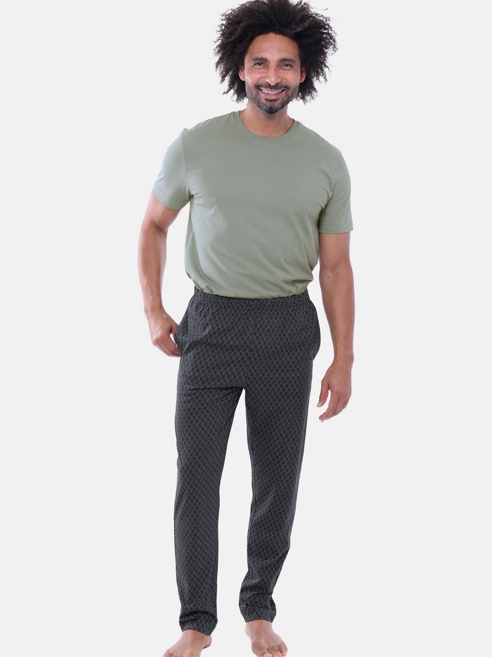 Mey Schlafanzug Herren grün, L Image