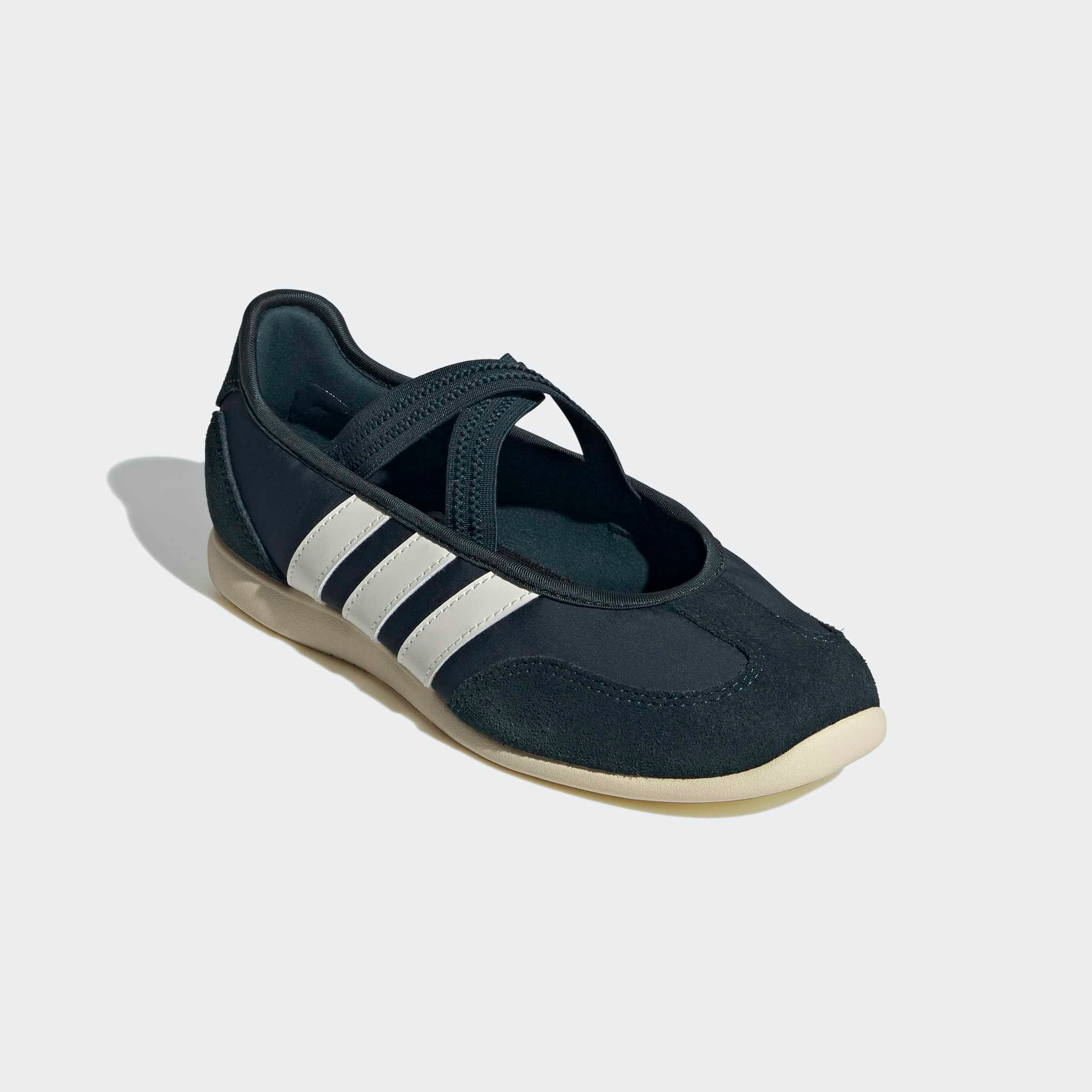 Sneaker Ballerinas ADIDAS SPORTSWEAR "BARREDA MARY JANE", Gr. 37, aurora ivy, sanftes weiß, warm vanilla, Leder, Textil, Schuhe