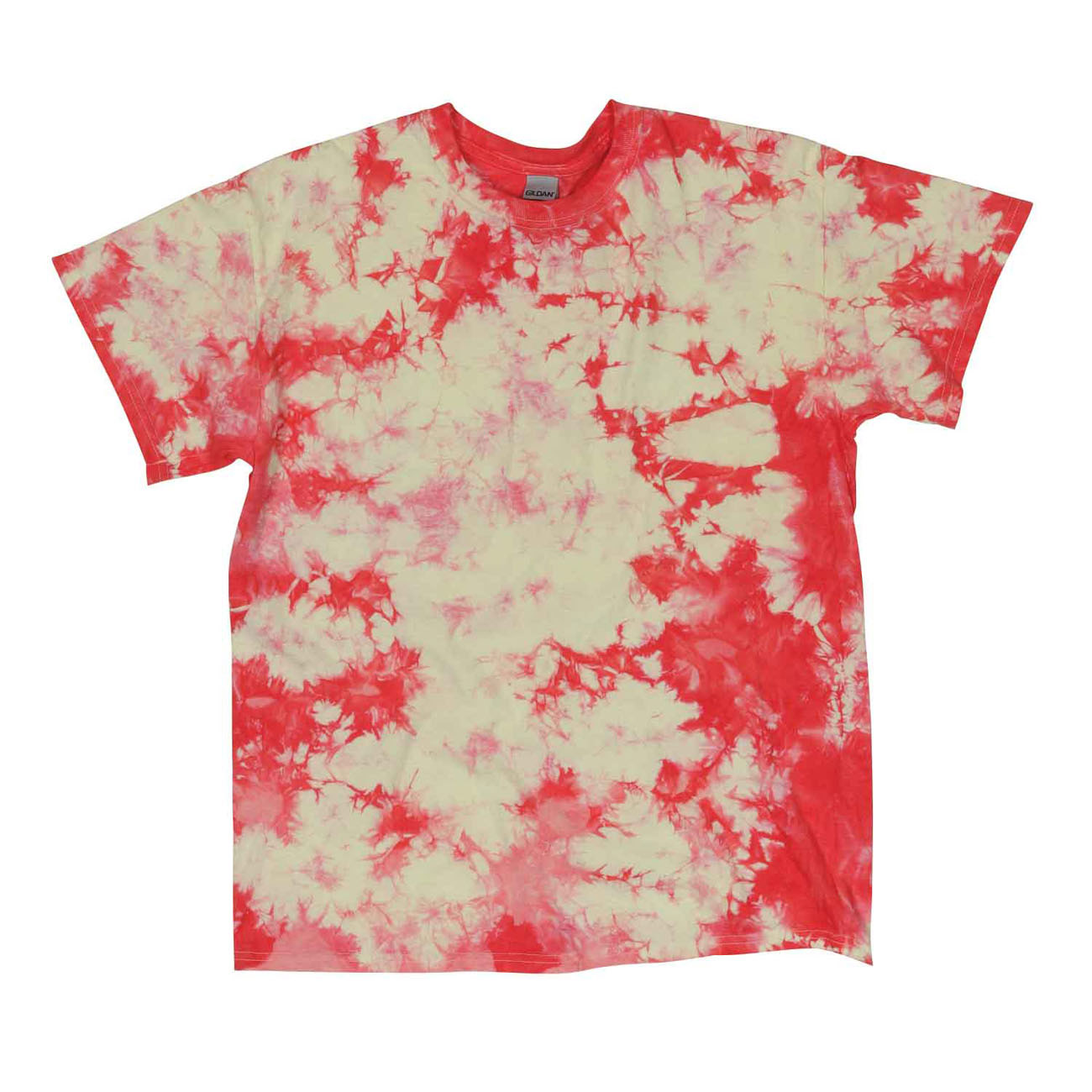Dyenomite 20BCR Youth Crystal Top in Coral/Soft Yellow size Large | Cotton