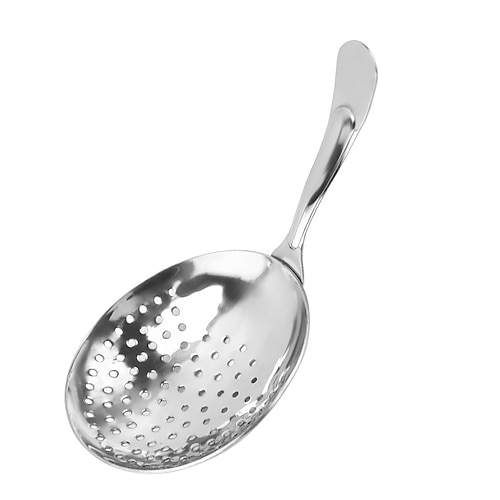 Julep-Sieb aus Edelstahl Löffel – Cocktailsieb zum Mixen von Moo, Margarita Hausbar Gewerbliche Nutzung Grundausstattung für Barkeeper Image