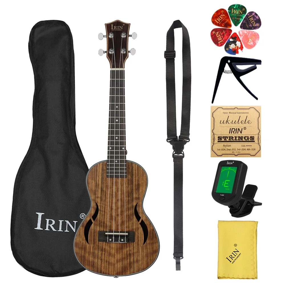 23 Zoll Ukulele 4 Saiten Hawaii Gitarre Walnuss Körper Mini Guitarra Ukulele mit Tasche Saiten Tuner Capo Ukulele Gitarren teile Image