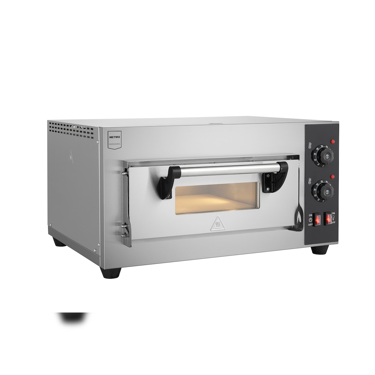 METRO PROFESSIONAL Pizzaofen GPO11401, Edelstahl/Aluminium 63 x 62.6 x 34.8 cm, 40 cm, silber Image