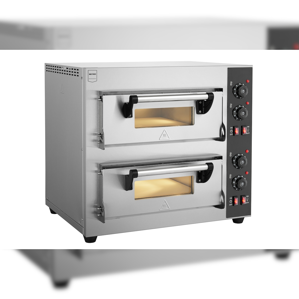 METRO PROFESSIONAL Pizzaofen GPO11402, 63 x 62.6 x 59 cm, 2 Schichten, silber Image