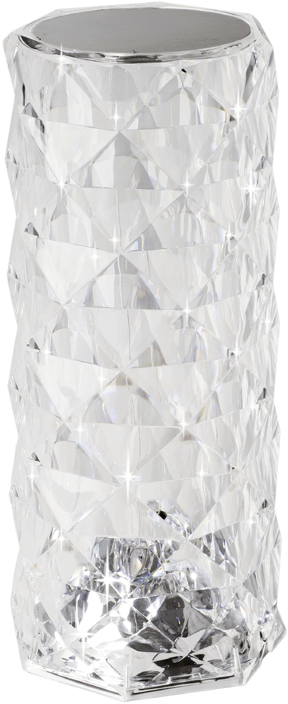 EGLO Tischleuchte "LUCIGNANO Tischlampe - Kunststoff - LED - 0,6W - IP20", transparent, 1, Ø 9cm H: 21cm, 1 Stk., Leuchten, Nachttischlampe, Schreibtischleuchte, Leselampe, H21 x Ø9 cm, Tischleuchte