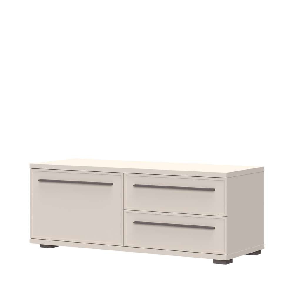 TV-Board PLACES OF STYLE "Opera TV-Lowboard, TV-Kommode, TV-Schrank, TV-Unterschrank, TV-Möbel", cashmere farbe, B:120cm H:46cm T:46cm, MDF, Spanplatte, Sideboards, TV-Board, UV lackiert, Soft Close Funktion, Höhenverstellbare Füße