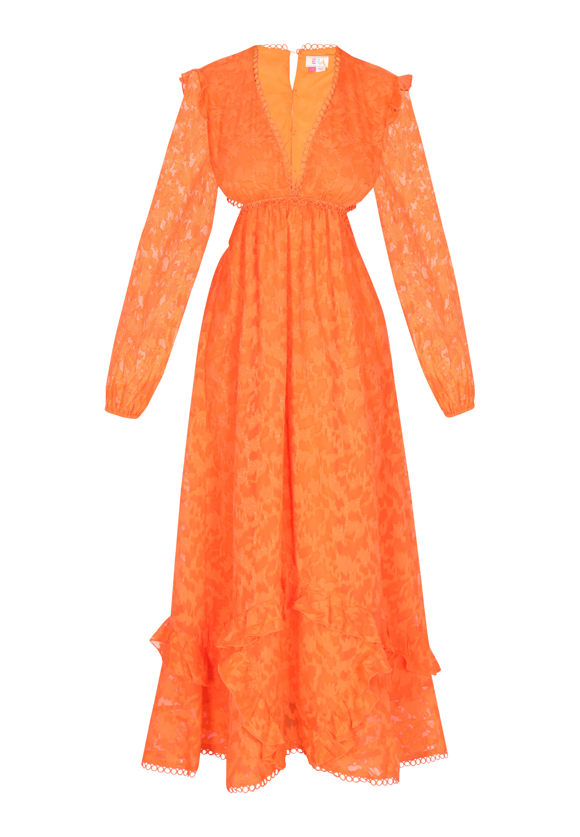 IZIA Kleid Frauen orange S