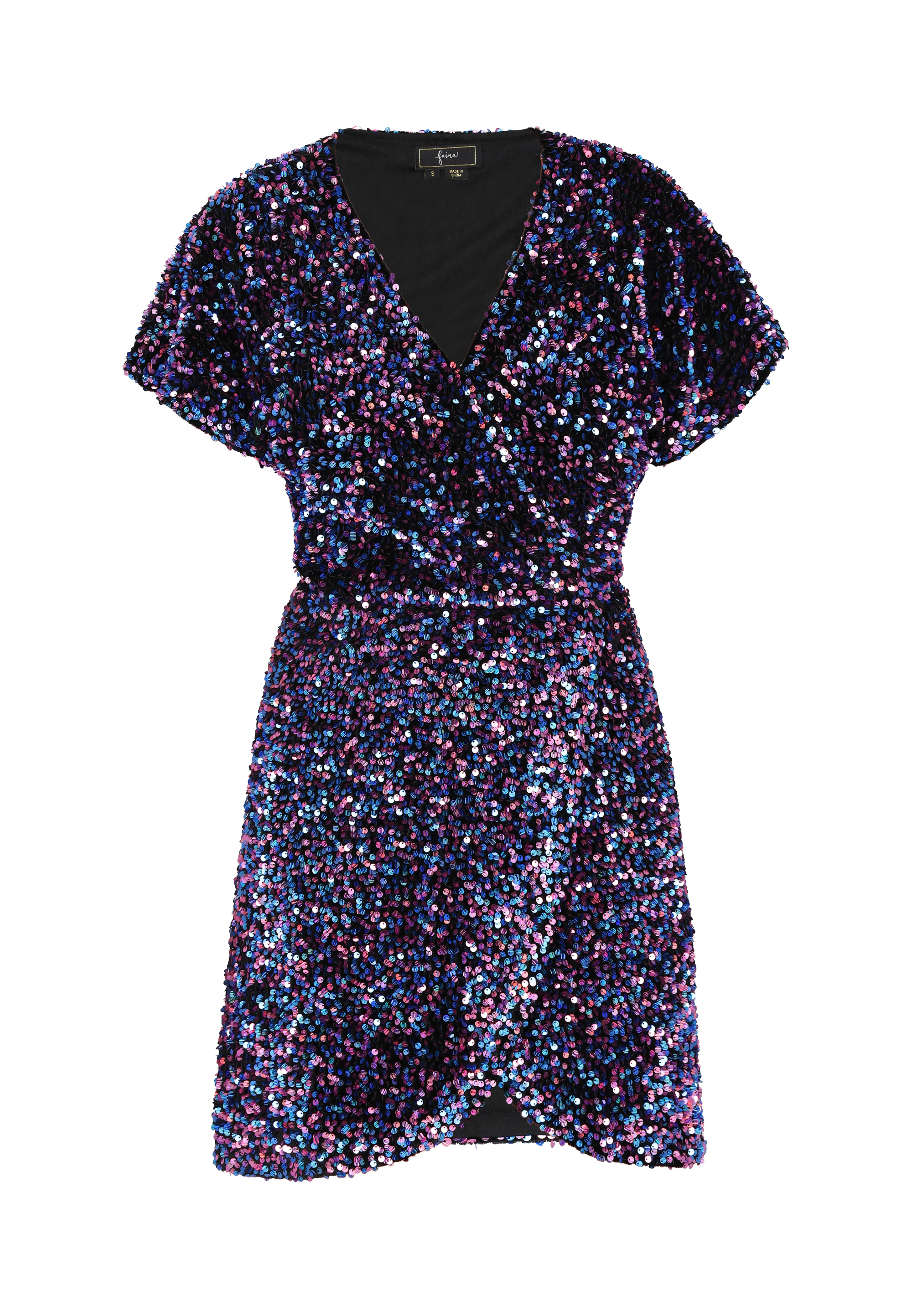 Faina Kleid Damen blau rosa S